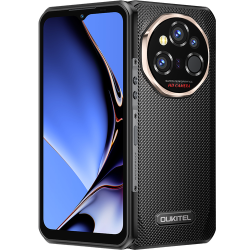 Oukitel WP55 Ultra, Procesor MediaTek Dimensity 7025 Octa-Core, IPS LCD Capacitive touchscreen 6.6inch, 12GB RAM, 512GB Flash, Camera Tripla 108 + 8 + 5 MP, 5G, Wi-Fi, Dual SIM, Android (Negru) - imagine 1