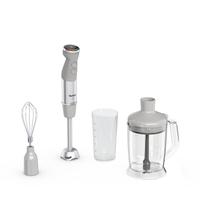 Mixer vertical Tefal Quickchef+ HB67MB30, 1000W, 20 trepte de viteza, funcție Turbo, tocător 1000 ml, pahar de măsurat 800ml, tel, inox, 4 lame Powelix (Gri/Argintiu)