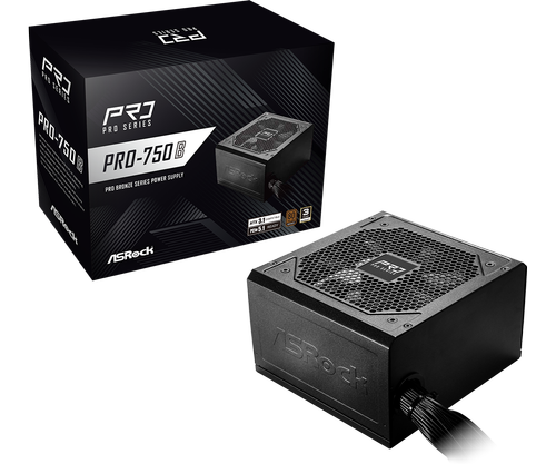 Sursa ASRock Pro Series PRO-750B, 750W, ATX, 80+ Bronze (Negru)