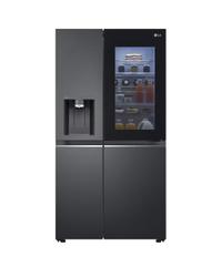 Side by Side LG GSXV91MCAE, No Frost, InstaView, 635 l, H 179 cm, Clasa E, Dozator apa (Negru)