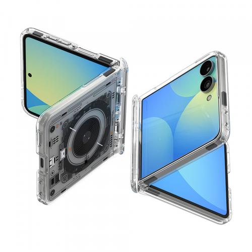 Husa MagSafe pentru Samsung Galaxy Z Flip8 F776, Spigen Ultra Hybrid Pro Neo One ACS11525, Transparenta