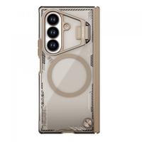 Husa MagSafe pentru Samsung Galaxy Z Fold7 F966, Nillkin, Iceblade Prop with Camera Cutout, Maro
