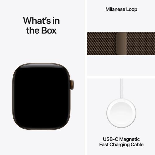 Smartwatch Apple Watch 12, GPS + Cellular, 46mm, Ecran Retina LTPO OLED, Chip S11 cu Procesor Dual-Core, 64GB Flash, Wi-Fi, Bluetooth, Carcasa Aluminiu, Curea Milanese Loop M/L (Maro)