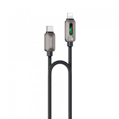 Cablu Date si Incarcare USB-C - Lightning Yesido CA199, 27W, 1.2m, Negru