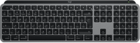 Tastatura Logitech MX Keys S pentru Mac, Bluetooth, Layout UK, Iluminare LED Alb (Gri/Negru)