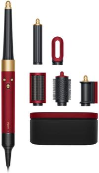 Ondulator Dyson Airwrap HS08 ID Straight+Wavy Gift Edition, 1300 W, 3 trepte temperatura, 3 viteze, Flux de aer 13.5 l/s (Rosu/Auriu)