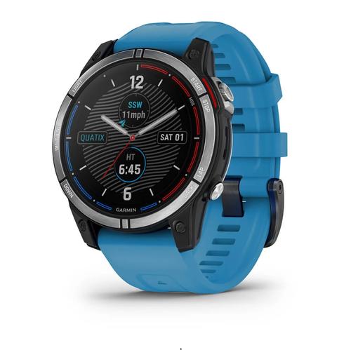 Smartwatch Garmin Quatix 7 Standard Edition, GPS, 47mm, 16GB, Autonomie 18 zile, 10 ATM (Albastru)