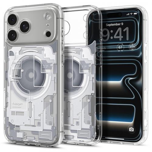 Husa MagSafe pentru Apple iPhone 18 Pro Max / 17 Pro Max, Spigen, Ultra Hybrid Zero One, Alba