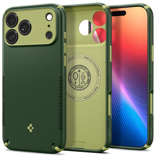 Husa MagSafe pentru Apple iPhone 18 Pro Max / 17 Pro Max, Spigen, Caseology Nano Pop Hybrid, Verde