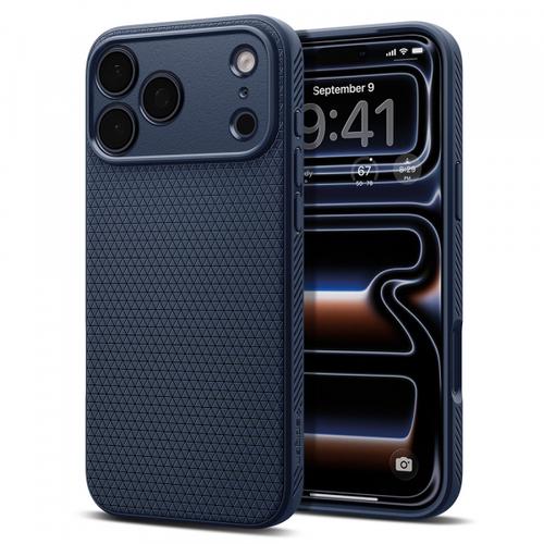 Husa pentru Apple iPhone 18 Pro Max / 17 Pro Max, Spigen, Liquid Air, Bleumarin