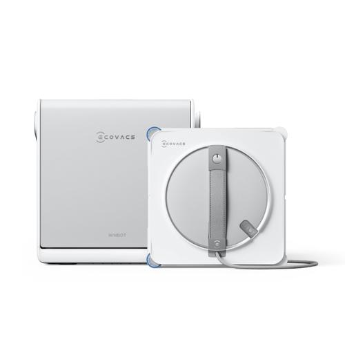 Robot de curatare geamuri Ecovacs WINBOT W2S PRO OMNI, 8000 Pa, WIN-SLAM 4.0, 10-Tier Protection Systems, 68 dB (Alb/Gri)