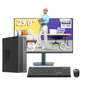 PC Office Complet OptimX T5 SFF, Intel Core i5-8400T, 8GB DDR4, 256GB SSD, Windows 11 Pro, Monitor OptimX 24" Full HD IPS LED, Kit Tastatura si Mouse OptimX cu Fir