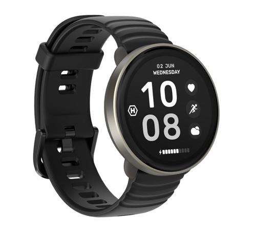 Smartwatch HAMMER Ventus, Bluetooth, Ecran AMOLED 1.32inch, GPS, Giroscop, Masurare oxigen din sange, Pedometru, Ritm cardiac, 5 ATM (Argintiu)