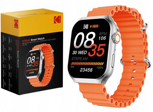 Smartwatch Kodak SW-7210, Ecran HD 2.01inch, Bluetooth, GPS, 100+ Moduri Sport, Android/iOS, Monitorizare sanatate (Argintiu)