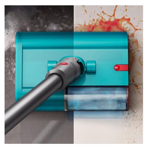 Aspirator vertical pentru aspirare uscata si spalare umeda Dyson V15s Detect Submarine 2026, 240 AW, Recipient 0.77 L, Autonomie 60 minute, Senzor Piezo (Argintiu/Albastru)