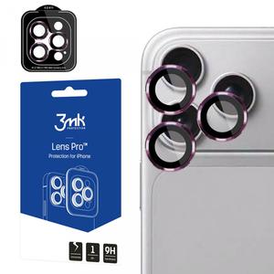 Folie de protectie Camera Spate 3MK Protection Pro pentru Apple iPhone 18 Pro / 18 Pro Max, Sticla Securizata, Visiniu