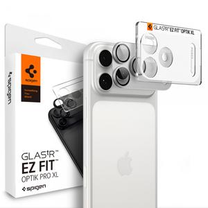 Folie de protectie Camera Spate Spigen GlastR AGL12042 EZ FIT Optik Pro XL pentru Apple iPhone 18 Pro Max, Sticla Securizata, Argintiu