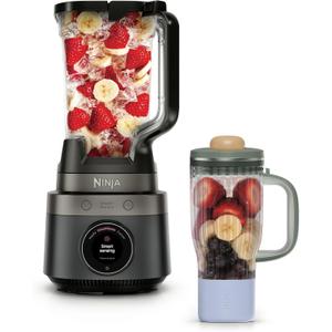 Blender de masa NINJA CrushBOSS LB301EUBK 2in1, 1200 W, 3 moduri de functionare SmoothSense, PrepIQ, Manual, 10 viteze, Bol 2.1 L (Negru)