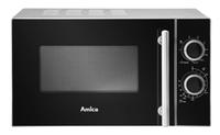 Cuptor cu microunde Amica AMGF20M1GS, 20 L, 700 W, Grill, 5 trepte putere (Negru/Argintiu)