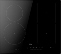 Plita incorporabila Amica PIH6541PHTSUN HC 3.0, Inductie, 4 zone de gatit, 14 trepte putere, ChildLock, SlimHob PRO, HobControl PRO, Timer, Booster, 59 cm (Negru)