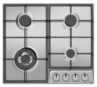 Plita incorporabila Amica PGD6101ApR, Gaz, Arzator Wok, Gratare fonta, FlameControl, 59 cm (Inox)