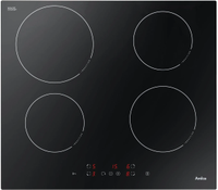 Plita incorporabila Amica PI6501TU, Inductie, 4 zone de gatit, 7 kW, 9 trepte putere (Negru)