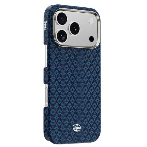Husa Benks Armor Air Armor Grid Kevlar Magsafe iPhone 18 Pro Max / 17 Pro Max Albastru