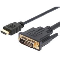 Cablu HDMI tata - DVI-D tata, 10M, Techly ICOC HDMI-D-100, Negru