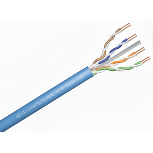 Cablu U/UTP, categoria 6A, 23AWG, manta LSZH , Dca-s2,d2,a1, Fluke Pass, tambur 500m, Nexio, Albastru