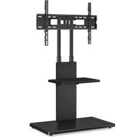 Stand TV de podea, 32-70 inch(81-178cm), reglabil, raft suport multimedia, capacitate susținere 45KG, Techly ICA-TR241, Negru