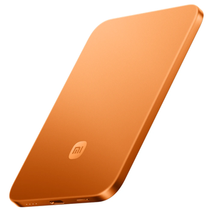 Acumulator extern Xiaomi UltraThin Magnetic Power Bank BHR0975GL, 5000mAh, 15 W, Wireless, USB Type-C (Portocaliu)