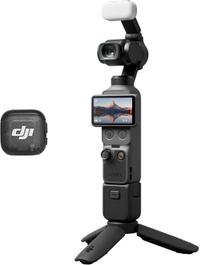 Camera video de actiune DJI Osmo Pocket 4 Creator Combo, 4K UHD, 37MP, Ecran touchscreen 2", 3 Microfoane (Negru)