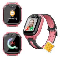 Smartwatch pentru copii imoo Z1, 4G LTE, GPS, apeluri video si vocale, camera 2 MP, SOS, mod scoala, ecran tactil 1.3", IPX8, baterie 740 mAh (Roz)