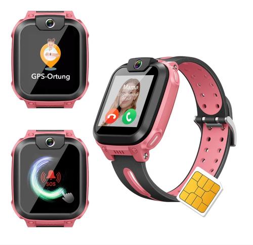 Smartwatch pentru copii imoo Z1, 4G LTE, GPS, apeluri video si vocale, camera 2 MP, SOS, mod scoala, ecran tactil 1.3inch, IPX8, baterie 740 mAh (Roz)