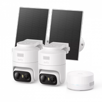 Kit supraveghere video eufy C37 HomeBase Mini + 2 camere 2K Smart CCTV Pan & Tilt cu panou solar inclus
