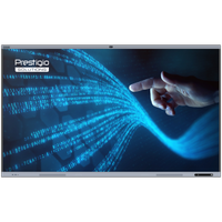 Tabla interactiva Prestigio Solutions Multiboard 75" Light+ Gen 2 PSMB011P751, UHD (3840x2160), Procesor Octa-Core ARM Cortex, 16GB RAM, 128GB Flash, 50TP, Wi-Fi, Bluetooth, Android 13, Difuzoare 20W, 8 Microfoane, 6 Stilouri de scris (Gri)