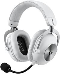 Casti gaming Logitech G PRO X3 LIGHTSPEED, 3.5mm AUX, Bluetooth, Autonomie 70 ore, Microfon (Alb)