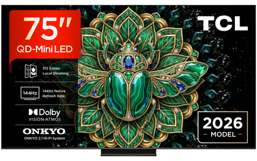 Televizor QD-MiniLED TCL 190 cm (75inch) 75MQLED75L, Ultra HD 4K, Smart TV, WiFi, CI