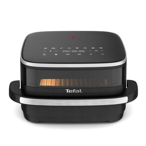 Friteuza cu aer cald Tefal Easy Fry XL Surface FW4018E0, 2200 W, 4 L, 8 programe automate, tehnologie Extra-Crisp, temperatura ajustabila 40 - 230°C, ecran LCD, fereastra vizualizare, 2 elemente de incalzire, oprire automata (Negru)