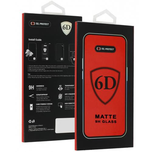 Folie de protectie Ecran Matte OEM pentru Apple iPhone 18 Pro Max, Sticla Securizata, Full Glue, 6D, Neagra