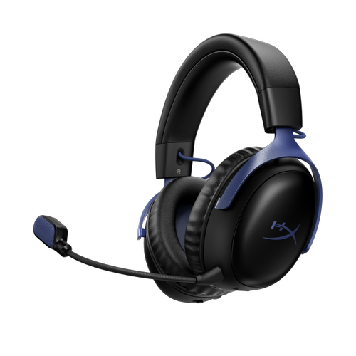 Casti Gaming HyperX Cloud III S, DTS, USB Wireless 2.4Ghz, Bluetooth (Negru/Albastru)