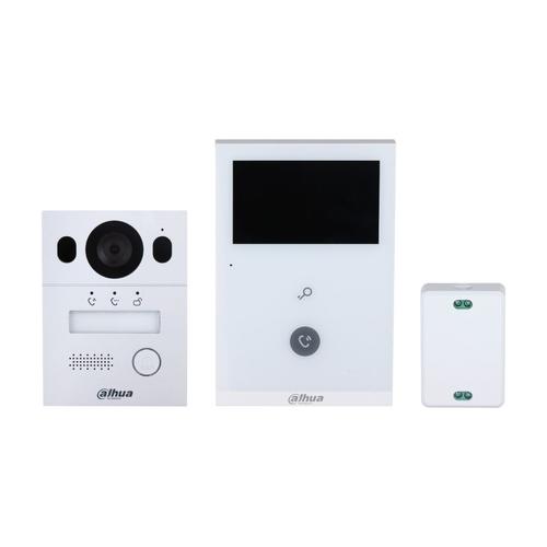 Kit videointerfon IP Dahua Eco Series KTX02(F), 2 fire, monitor 4.3inch, Wi-Fi, 2MP, slot MicroSD, IP65, IK07, aplicatie mobila