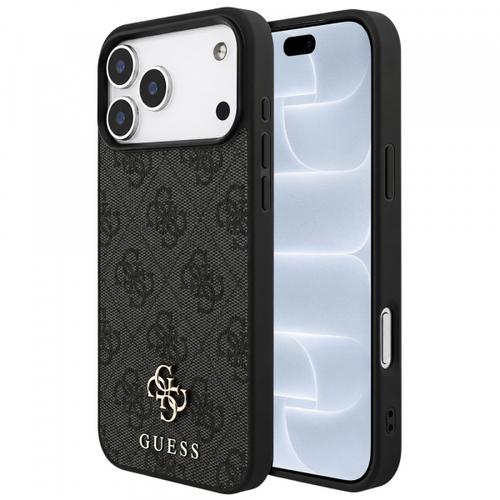 Husa MagSafe pentru Apple iPhone 18 Pro / 17 Pro, Guess, 4G Small and Classic Logo, Neagra