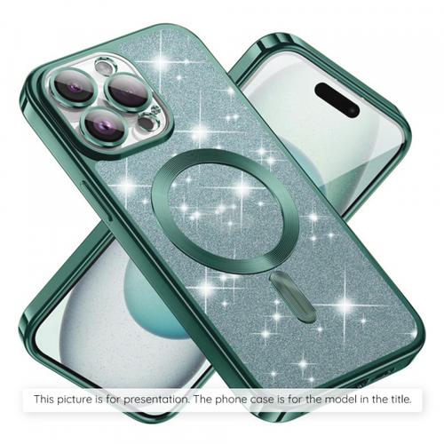 Husa MagSafe pentru Xiaomi 17T Pro, Techsuit, Luxury Glitter, Verde
