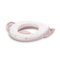 Nou! Reductor moale pentru toaleta Lorelli Planets Pink, cu manere laterale, protectie anti-stropire, Roz
