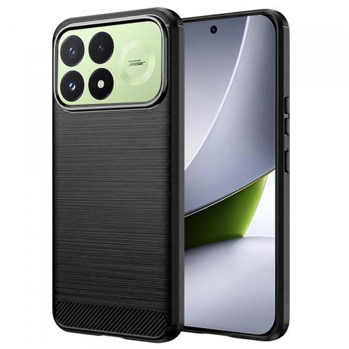 Husa pentru Poco F9 Pro, Techsuit, Carbon, Neagra - Imagine 1