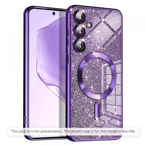 Husa MagSafe pentru Xiaomi 17T, Techsuit, Luxury Glitter, Mov