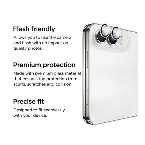 Folie Sticla Eiger Camera Mountain Glass GRS EGSP01173 pentru Apple iPhone Duo (Transparent)