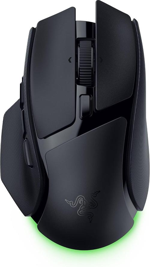 Mouse Razer Basilisk V4 HyperSpeed, 2.4G/Bluetooth/USB, Senzor Focus X 33K Gen-3, Chroma RGB, 12 butoane programabile (Negru)