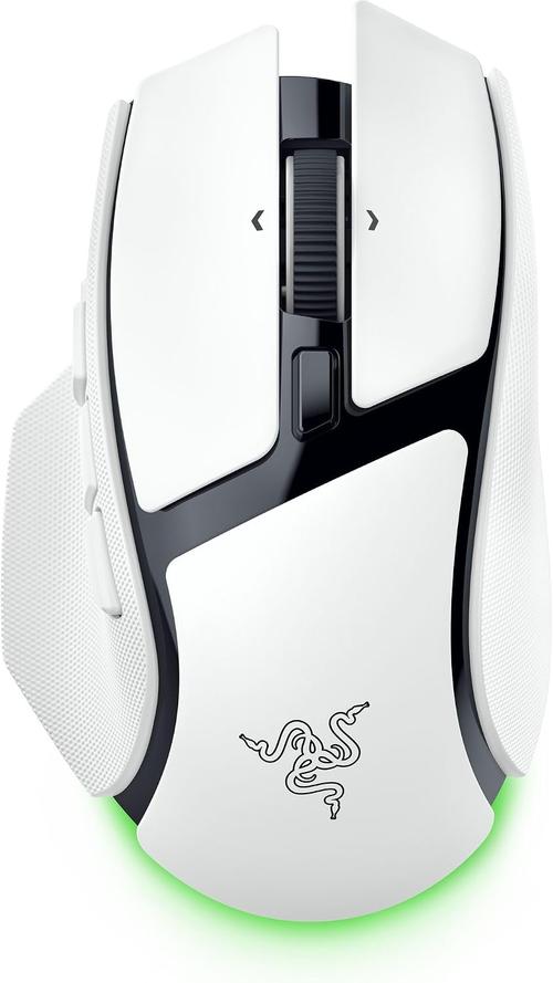 Mouse Razer Basilisk V4 HyperSpeed, 2.4G/Bluetooth/USB, Senzor Focus X 33K Gen-3, Chroma RGB, 12 butoane programabile (Alb)